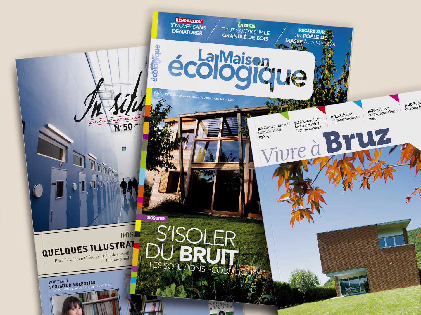 Projets création design éditorial
