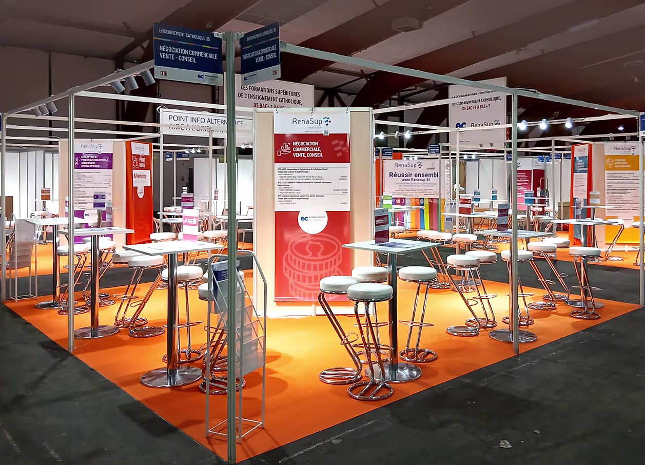 Supports de stand RenaSup Salon de l'Etudiant